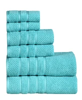 Feather and Stitch Waffle 6-pc. Towel Set