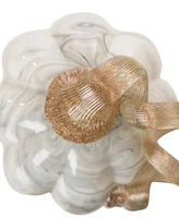 Glitzhome Tall Glass Pumpkin