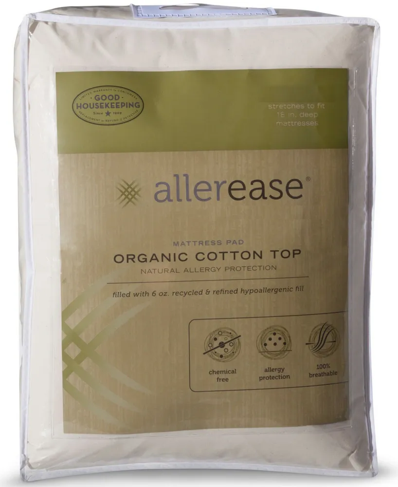 AllerEase Cotton Top Mattress Pad