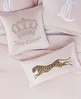 Juicy Couture Velvet Novelty Decorative Pillow, 20" x