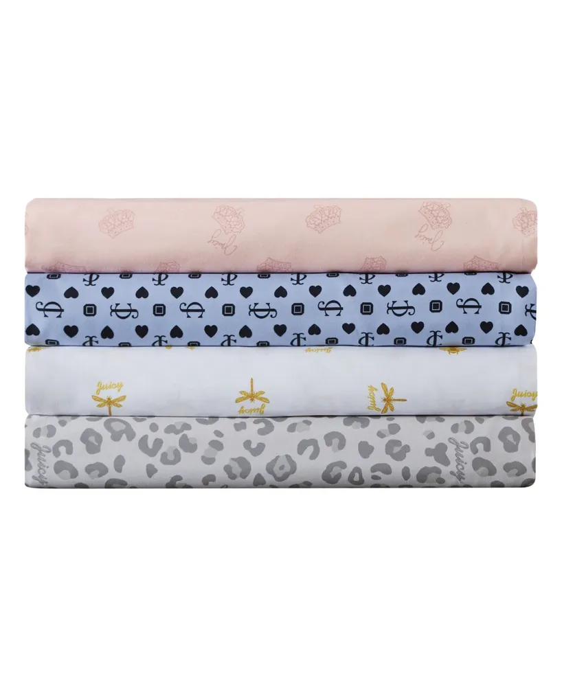 Juicy Couture Key Iconic 3-Pc. Sheet Set, Twin