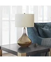 Hudson & Canal Mirabella Table Lamp In Ombre Brass Colored Glass