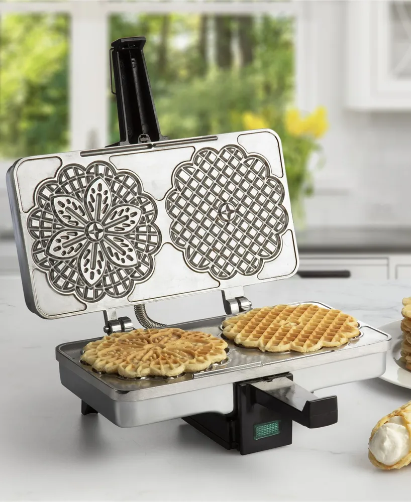 CucinaPro Polished Electric Pizzelle Maker Press