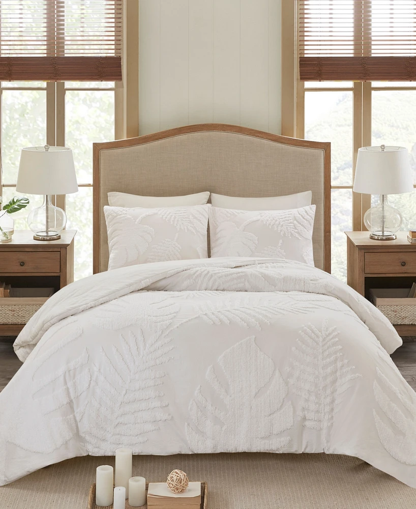 Madison Park Bahari Palm Tufted 3-Pc. Comforter Set, King/California King
