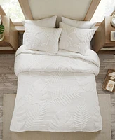 Madison Park Bahari Palm Tufted 3-Pc. Duvet Cover Set, King/California King
