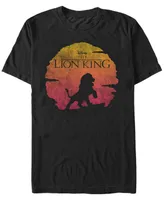 Disney Men's Lion King Sunset Pose Short Sleeve T-Shirt