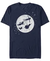 Disney Men's Peter Pan Darling Kids Flying Moon Silhouette Short Sleeve T-Shirt