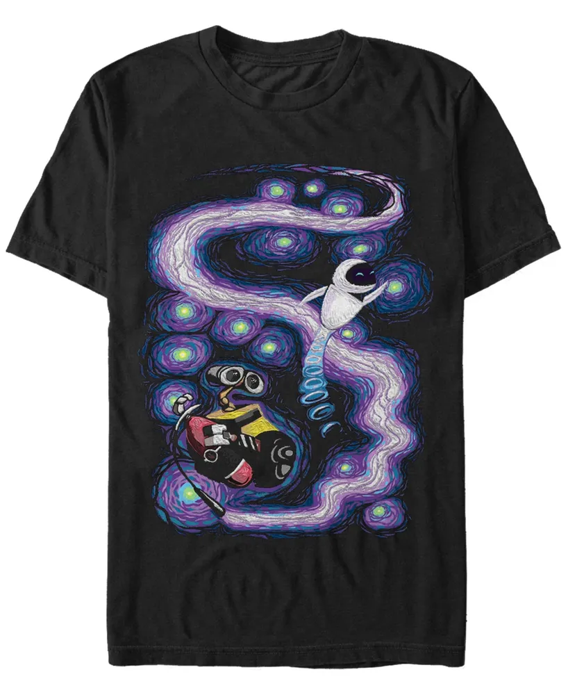 Disney Pixar Men's Starry Night Dancing Space Short Sleeve T-Shirt