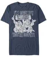 Disney Men's Snow White Grumpy Cause You're Dopey Short Sleeve T-Shirt