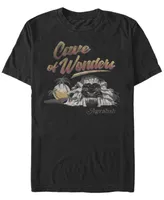 Disney Men's Aladdin Live Action Cave Of Wonders Landscape Short Sleeve T-Shirt