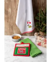 Design Imports X-mas Kitty Embellished Kitchen Set