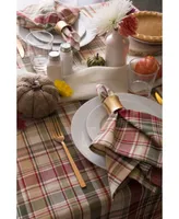 Design Imports Give Thanks Plaid Tablecloth