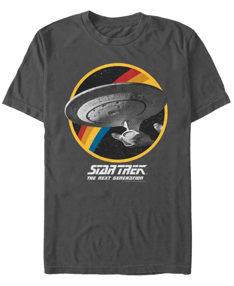 Star Trek Men's The Next Generation Retro U.s.s. Enterprise Ncc-1701-d Short Sleeve T-Shirt