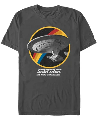 Star Trek Men's The Next Generation Retro U.s.s. Enterprise Ncc-1701-d Short Sleeve T-Shirt