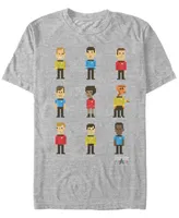 Star Trek Men's The Original Series Pixelated Starfleet Crew Short Sleeve T-Shirt