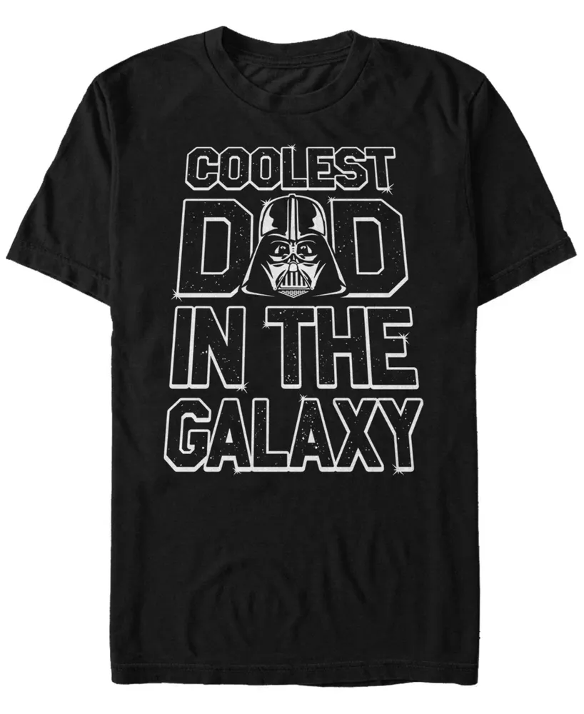 Star Wars Men's Darth Vader Coolest Dad The Galaxy Short Sleeve T-Shirt
