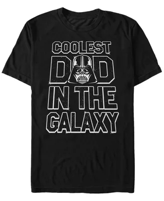 Star Wars Men's Darth Vader Coolest Dad The Galaxy Short Sleeve T-Shirt