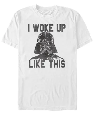 Star Wars Men's Classic Darth Vader I Woke Up Like This Short Sleeve T-Shirt