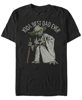 Fifth Sun Men's Star Wars Yoda Best Dad Ever Short Sleeve T-Shirt