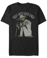 Fifth Sun Men's Star Wars Yoda Best Dad Ever Short Sleeve T-Shirt