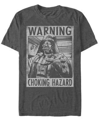 Star Wars Men's Classic Darth Vader Choking Hazard Short Sleeve T-Shirt