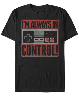 Nintendo Men's Nes Controller I'M Always Control Short Sleeve T-Shirt