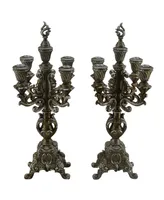 Three Star Pair of Candle Holders