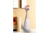 Uniquewise Spun Bamboo Trumpet Floor Vase, 31.5" Tall