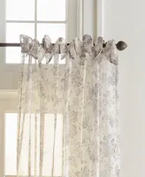 Elrene Westport Floral Tie-Top Sheer Window Curtain