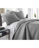 Southshore Fine Linens Oversized Solid 3 Piece Quilt Sham Set