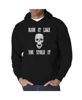 La Pop Art Men's Word Hooded Sweatshirt - Ride It Like You Stole