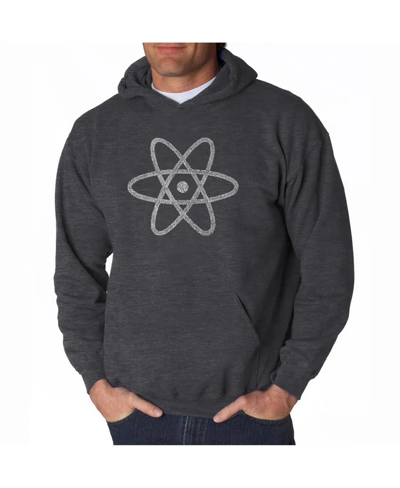 La Pop Art Men's Word Hooded Sweatshirt - Atom