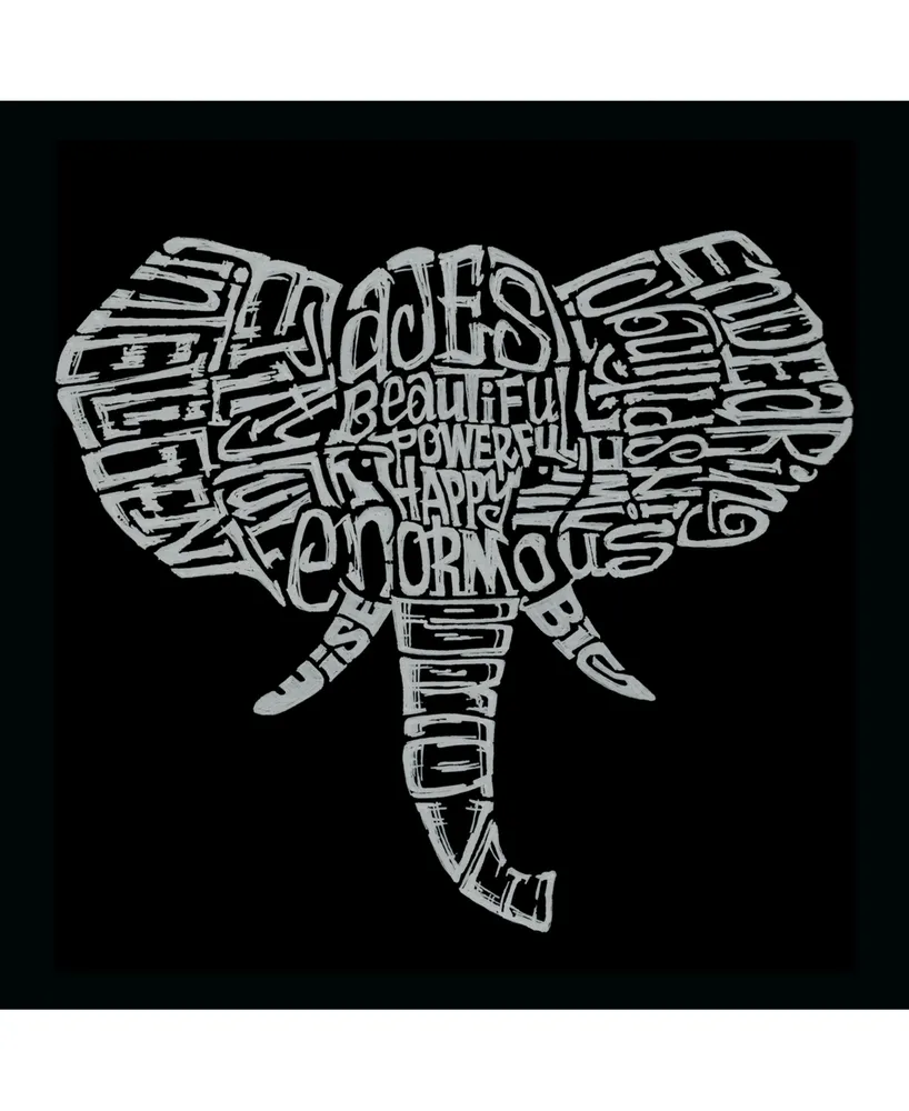 La Pop Art Men's Word Hoodie - Elephant Tusks