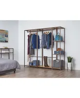 Trinity 2-Piece Modular Bamboo Closet Organizer Set