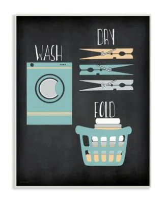 Stupell Industries Wash Dry Fold Illustration Art Collection