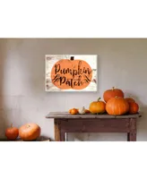 Stupell Industries Pumpkin Patch Halloween Typography Wall Plaque Art, 10" x 15"