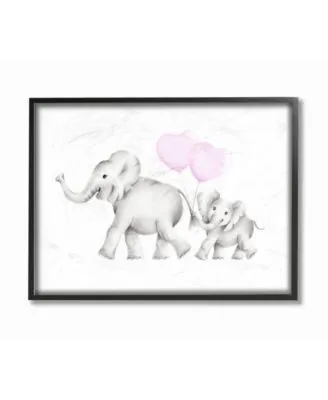 Stupell Industries Mama Baby Elephants Wall Art Collection