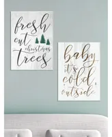 Stupell Industries Baby Its Cold Outside Wall Plaque Art, 10" x 15"