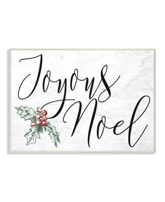 Stupell Industries Joyous Noel Christmas Wall Plaque Art, 10" x 15"