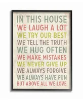 Stupell Industries Home Decor in This House We Inspirational Art Framed Giclee Art