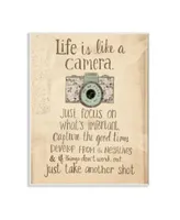 Stupell Industries Home Decor Life Is Like A Camera Inspirational Wall Art Collection