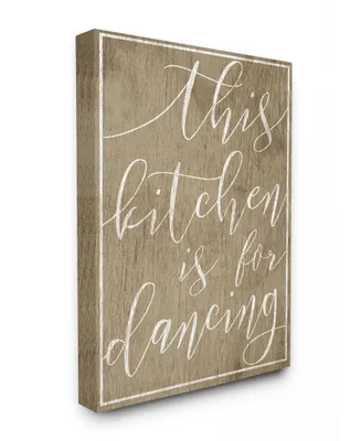 Stupell Industries This Kitchen is For Dancing Canvas Wall Art