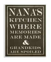 Stupell Industries Nanas Kitchen Spoiled Grandkids Dark Wall Art Collection