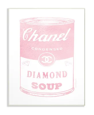 Stupell Industries Fashion Diamond Soup Wall Plaque Art, 12.5" x 18.5"