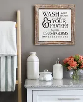 Stratton Home Decor Wash Your Hands Say Your Prayers