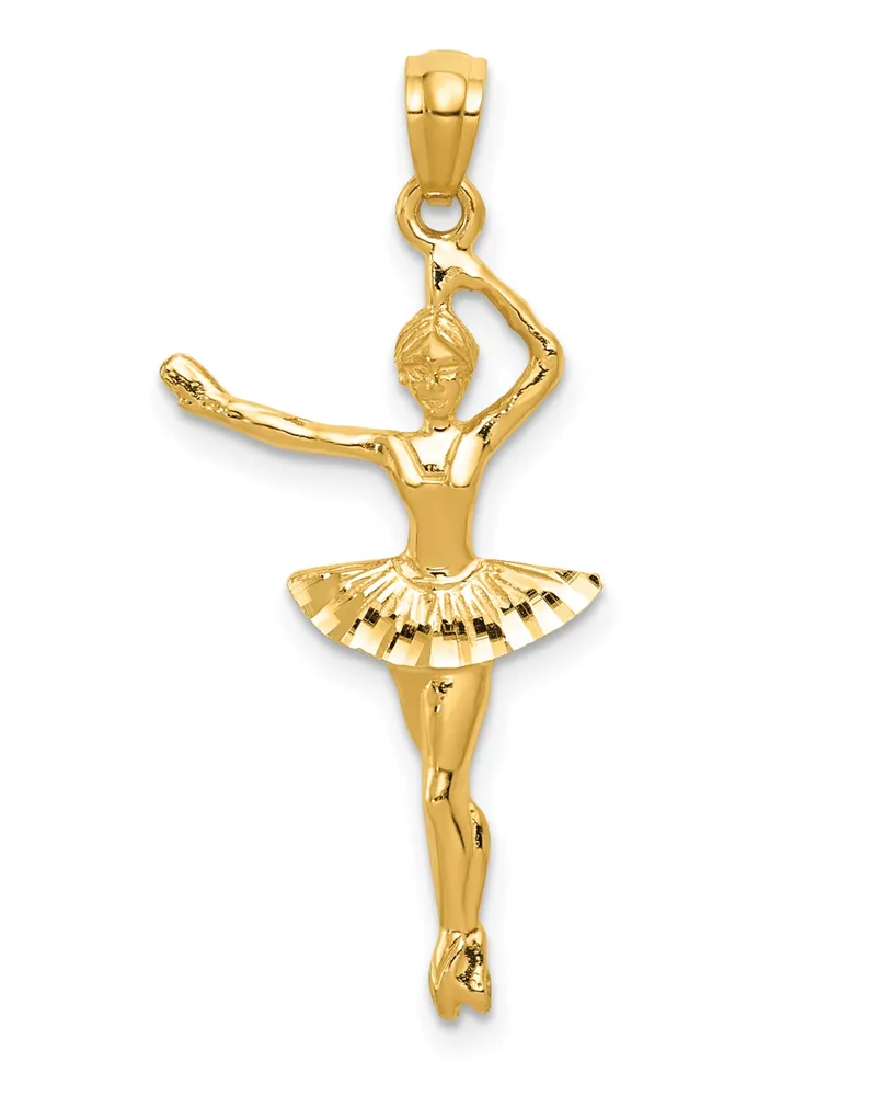 Ballerina Pendant in 14k Yellow Gold