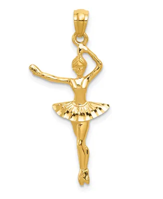 Ballerina Pendant in 14k Yellow Gold