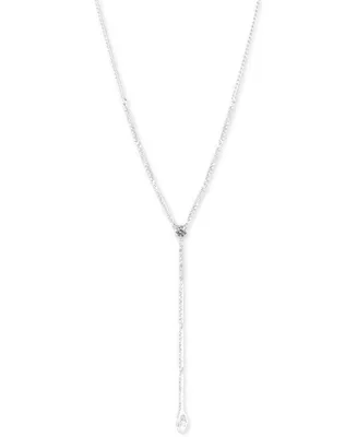 Givenchy Crystal Lariat Necklace, 16"' + 3" extender