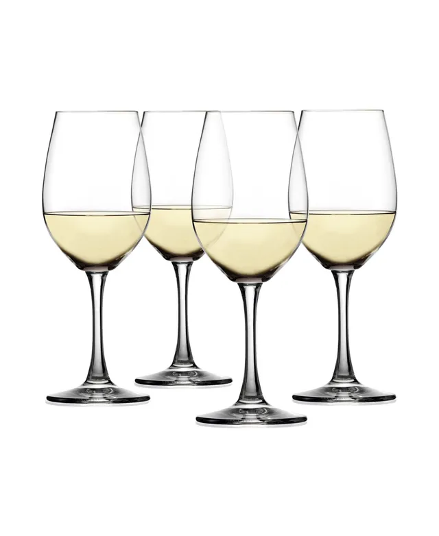 Nude Glass Pure White Wine Glasses Set of 4