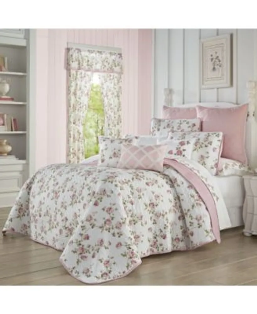 Laura Ashley Bramble Floral Cotton Reversible Quilt Mini Set